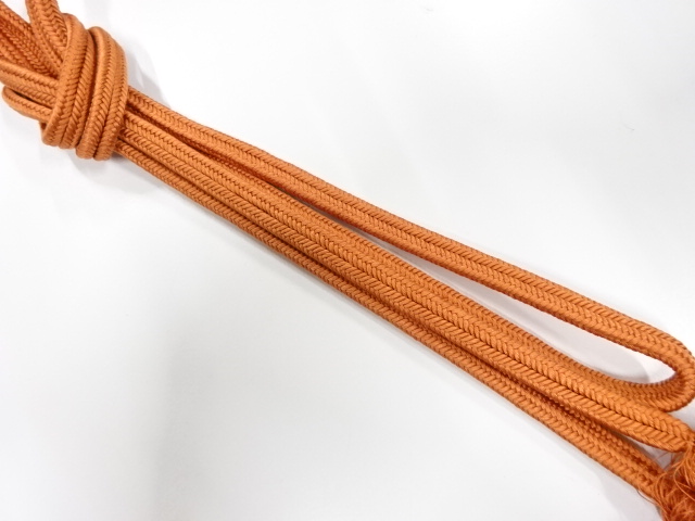 正絹　無形文化財　道明製　手組帯締め